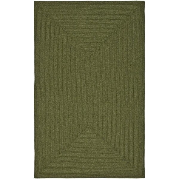 Safavieh 3 X 5 Ft. Small Rectangle Braided- Green Hand Made Rug BRD315A-3 - main